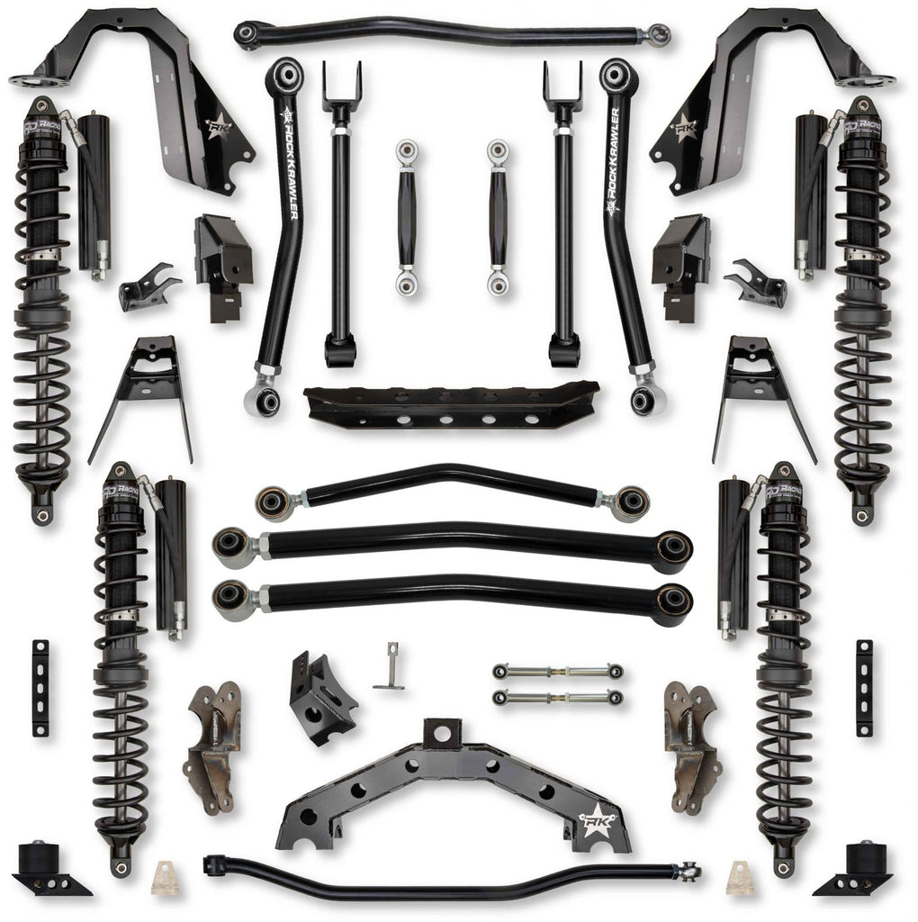 3.5 Inch T-REX Coilover No Limits Suspension System for Jeep Wrangler JL Gas Models Trail Runner System Stage 1 Rock Krawler