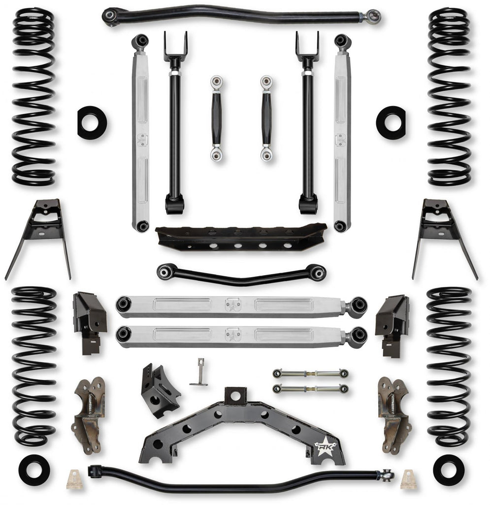 3.5 Inch T-REX Pro Elite No Limits Suspension System for Jeep Wrangler JLU 4XE Models With No Shocks Rock Krawler
