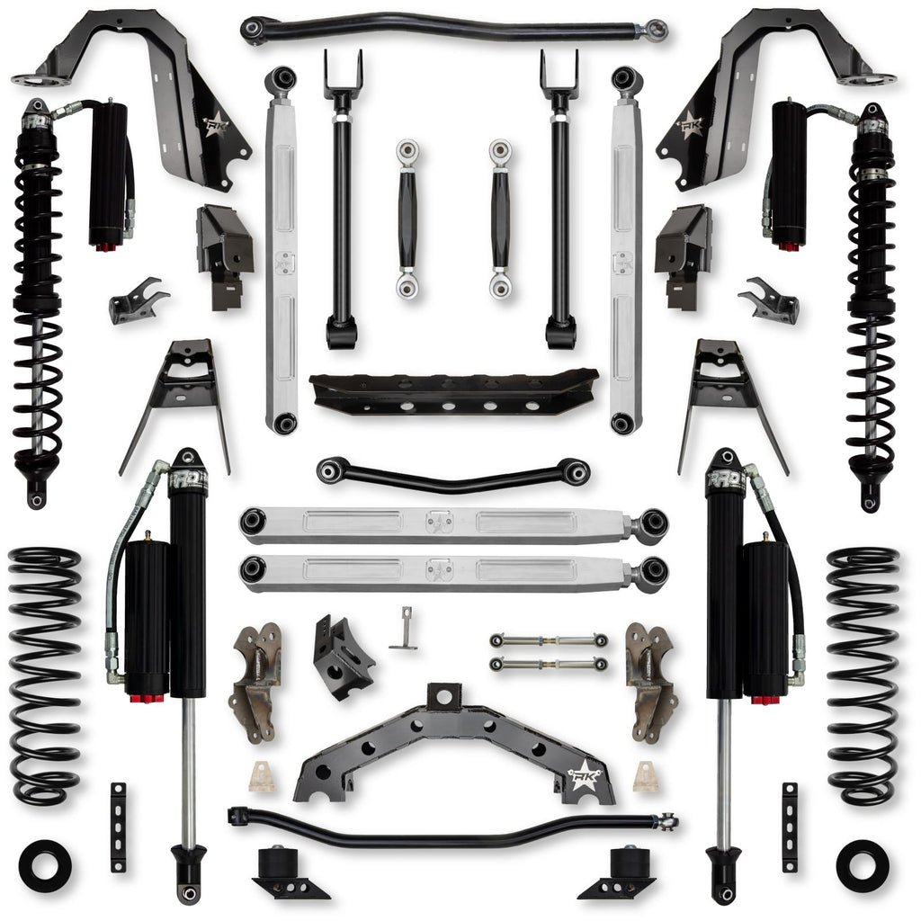 3.5 Inch T-REX Pro Elite Coilover No Limits Suspension System for Jeep Wrangler JLU 4XE Models Comp System Stage 2 Rock Krawler
