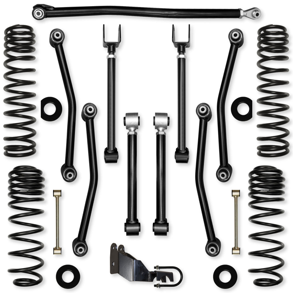 3.5 Inch Ultimate Adventure Mid-Arm Suspension System for Jeep Wrangler JL Gas Models With No Shocks Rock Krawler