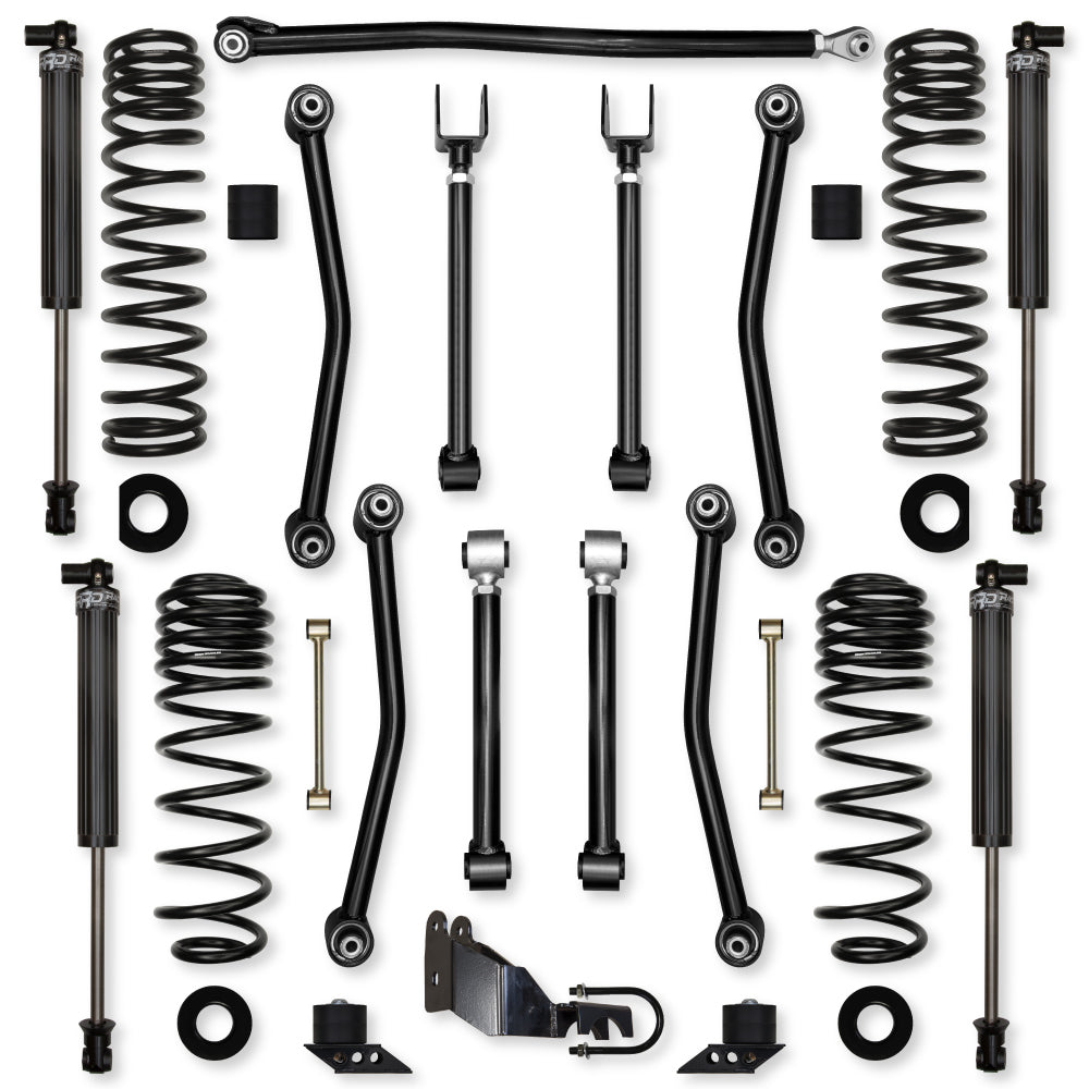 3.5 Inch Ultimate Adventure Mid-Arm Suspension System for Jeep Wrangler JL Gas Models With IFP Shocks Rock Krawler