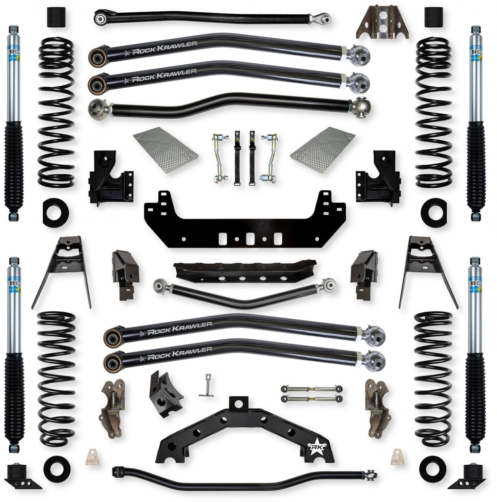 3.5 Inch X-Factor X2 Long-Arm Suspension System for Jeep Wrangler JL Gas Models With Bilstein Shocks Rock Krawler