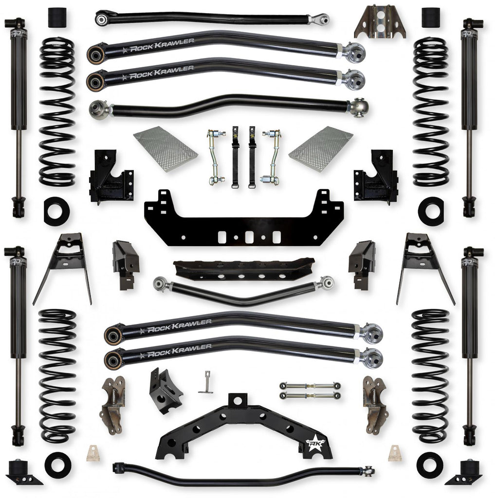 3.5 Inch X-Factor X2 Long-Arm Suspension System for Jeep Wrangler JL Gas Models With IFP Shocks Rock Krawler