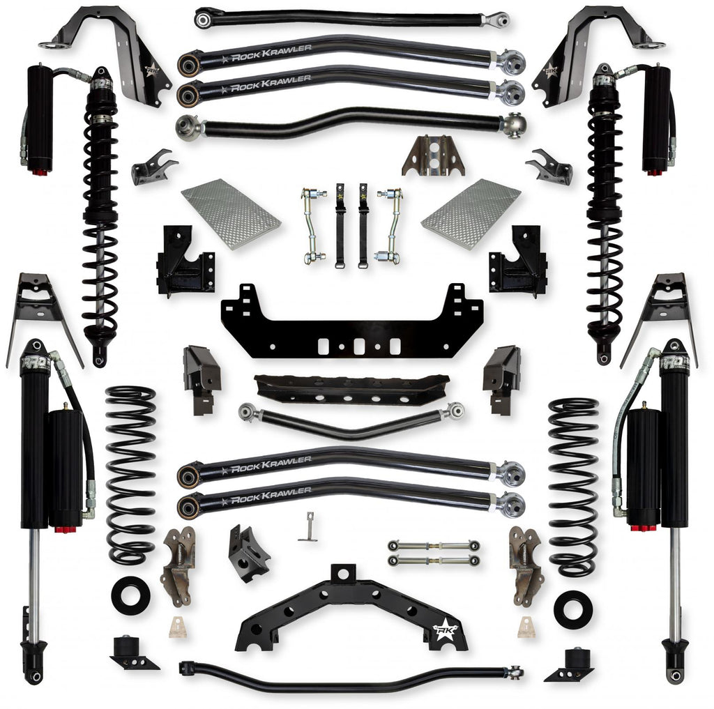 3.5 Inch X-Factor X2 Coilover Long-Arm Suspension System for Jeep Wrangler JLU Diesel Models Comp System Stage 2 Rock Krawler