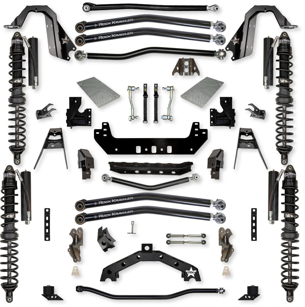 3.5 Inch X-Factor X2 Coilover Long-Arm Suspension System for Jeep Wrangler JLU Diesel Models Trail Runner System Stage 1 Rock Krawler