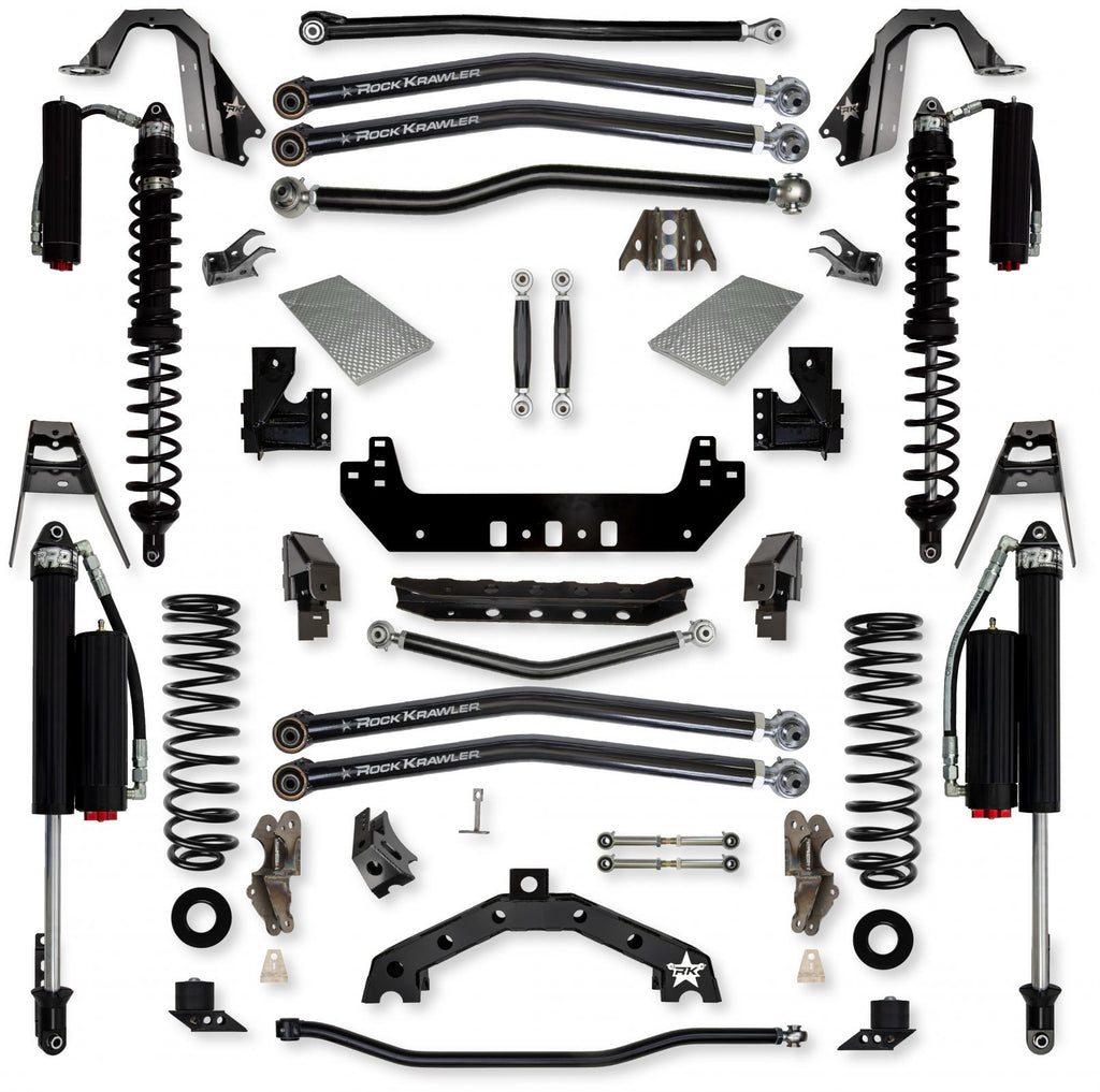 3.5 Inch X-Factor X2 Coilover No Limits Long-Arm Suspension System for Jeep Wrangler JLU 392 Models Comp System Stage 2 Rock Krawler