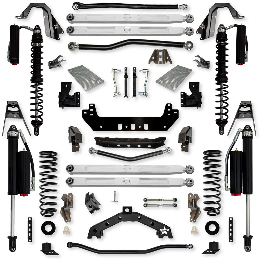 3.5 Inch X-Factor X2 Pro Elite Coilover Long-Arm Suspension System for Jeep Wrangler JLU Gas Models Comp System Stage 2 Rock Krawler