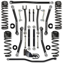 Load image into Gallery viewer, 3.5 Inch X-Factor Mid-Arm Suspension System for Jeep Wrangler JLU 4XE Models With No Shocks Rock Krawler
