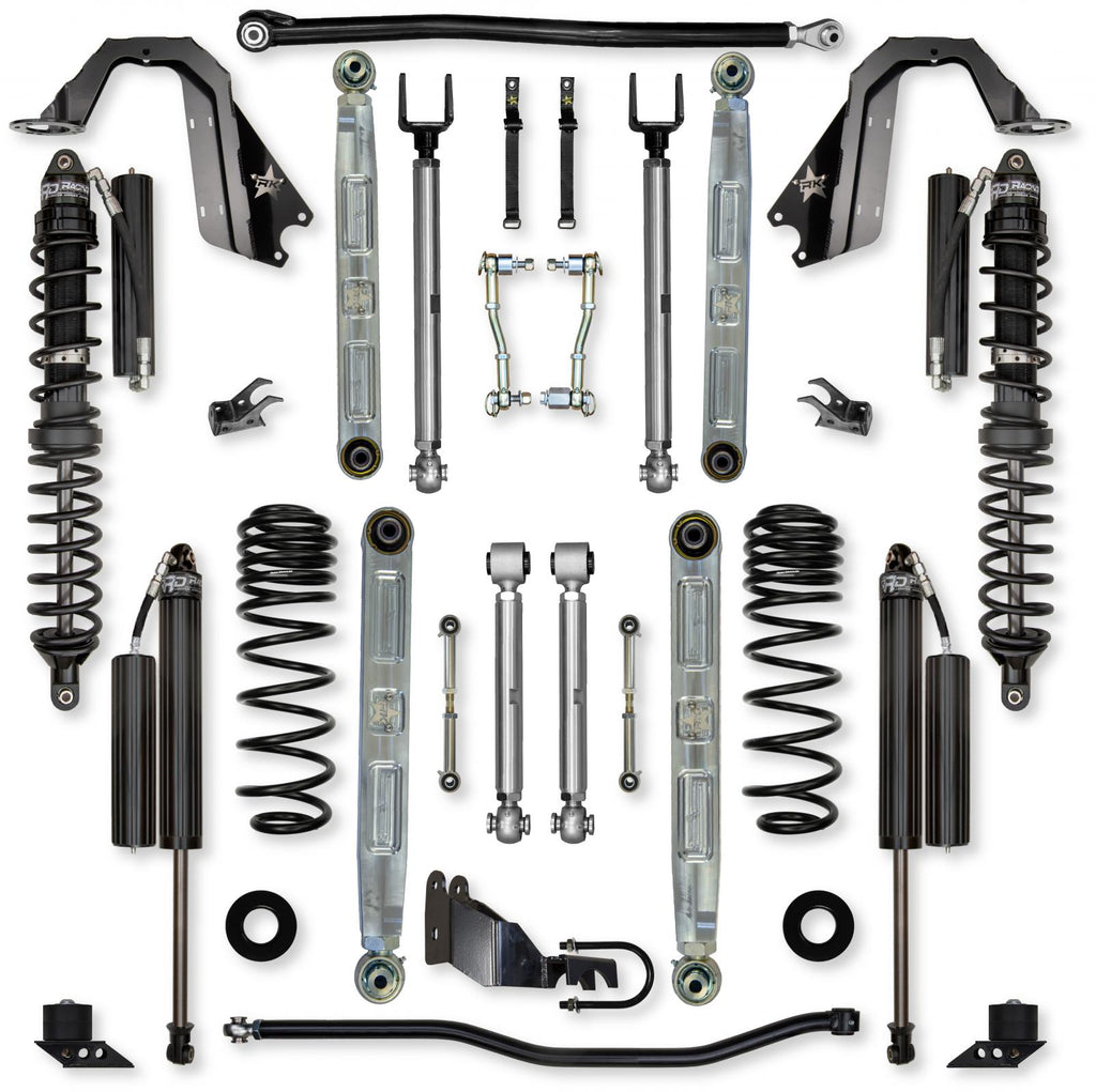 3.5 Inch X-Factor Pro Elite Coilover Mid-Arm System for Jeep Wrangler JLU Diesel Models Comp Stage 1 Rock Krawler