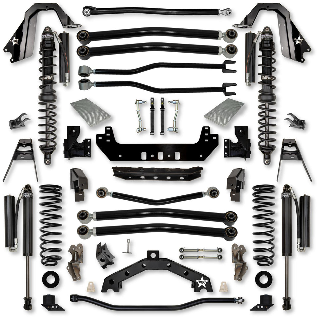 4.5 Inch Adventure X2 Coilover Long-Arm Suspension System for Jeep Wrangler JL Gas Models Comp Stage 1 Rock Krawler