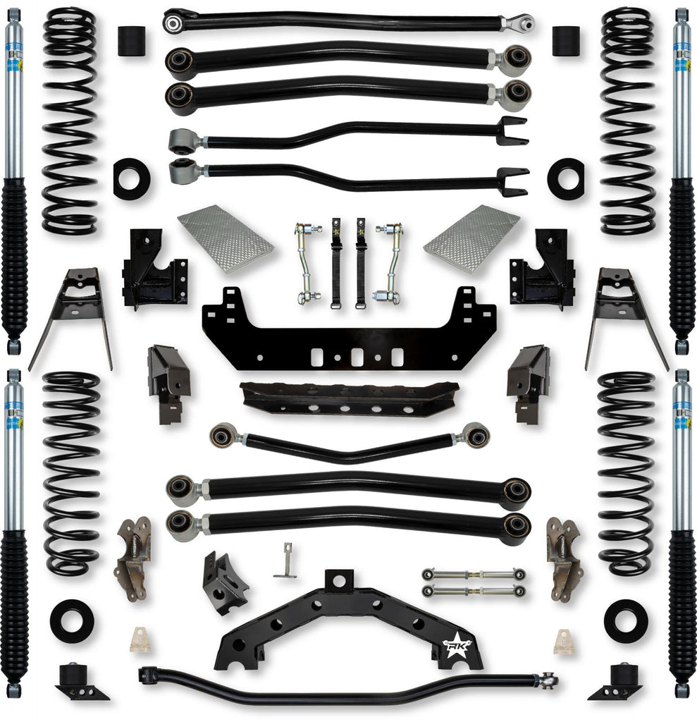 4.5 Inch Adventure X2 Long-Arm Suspension System for Jeep Wrangler JLU Diesel Models With Bilstein Shocks Rock Krawler