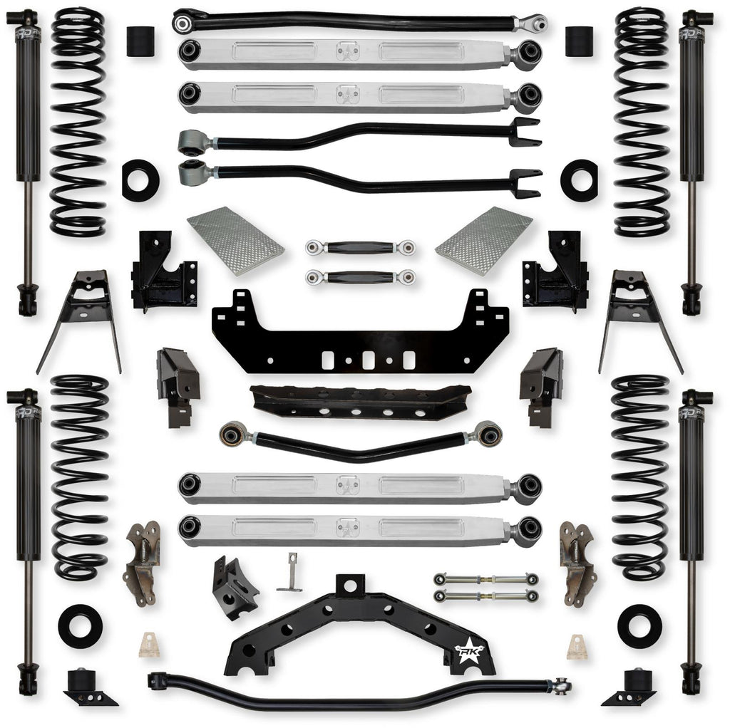 4.5 Inch Adventure X2 Pro Elite Long-Arm Suspension System for Jeep Wrangler JLU 392 Models With IFP Shocks Rock Krawler