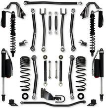 Load image into Gallery viewer, 4.5 Inch X-Factor No Limits Mid-Arm Suspension System for Jeep Wrangler JLU 4XE Models Comp System Stage 2 Rock Krawler