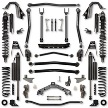 Load image into Gallery viewer, 4.5 Inch T-Rex Coilover w/ 6 Inch Rear Stretch Hybrid System For Jeep Wrangler JL Comp Stage 1 Rock Krawler