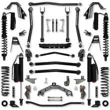 Load image into Gallery viewer, 4.5 Inch T-Rex Coilover w/ 6 Inch Rear Stretch Hybrid System For Jeep Wrangler JL Rock Krawler