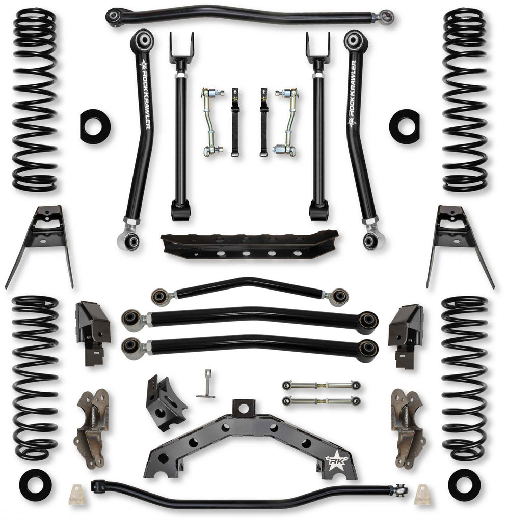 4.5 Inch T-REX Suspension System for Jeep Wrangler JL Gas Models With No Shocks Rock Krawler
