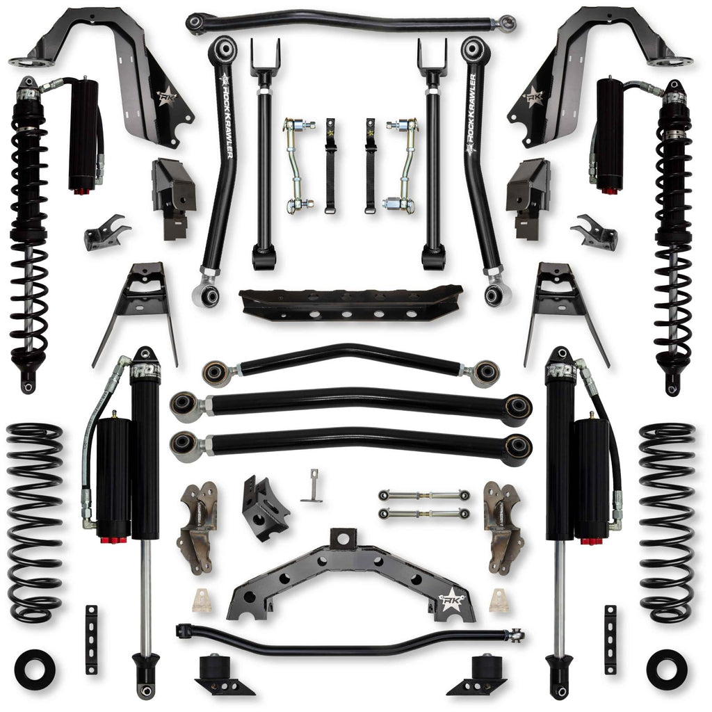 4.5 Inch T-REX Coilover Suspension System for Jeep Wrangler JL Gas Models Comp System Stage 2 Rock Krawler