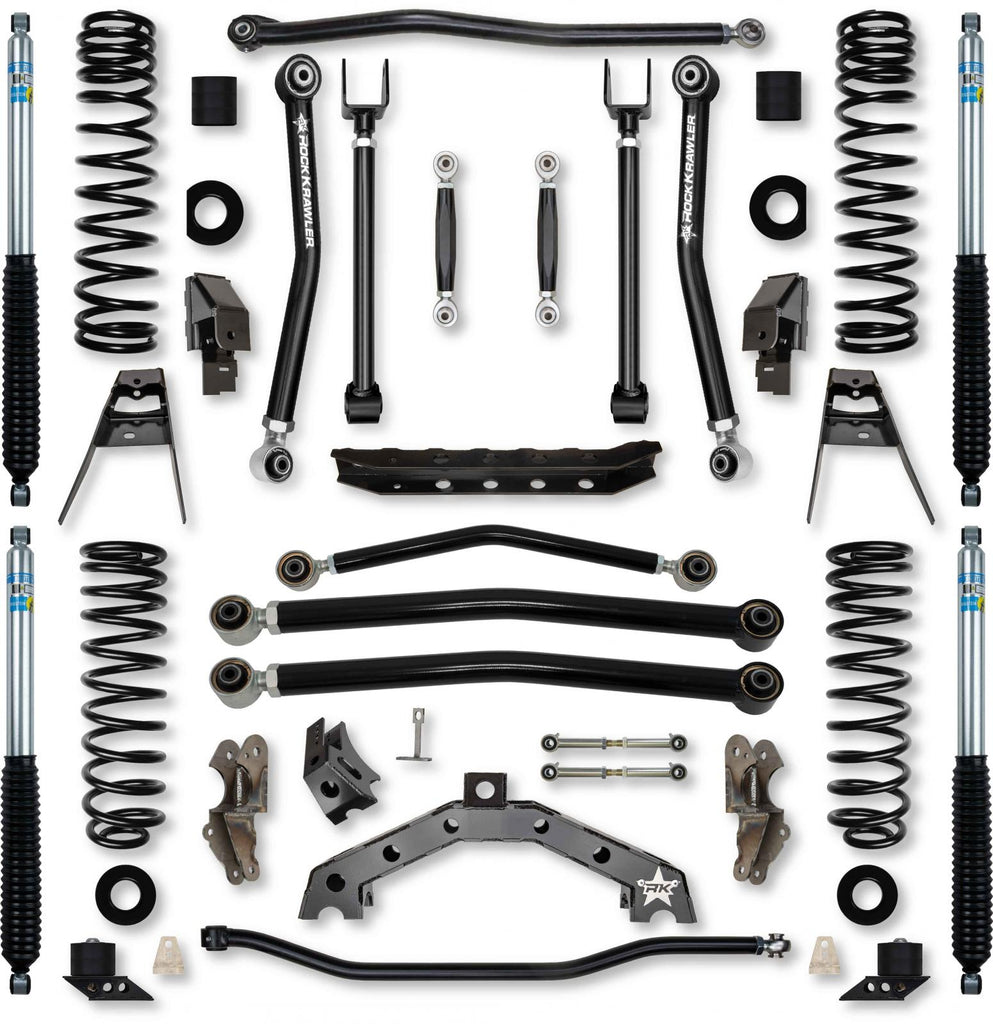 4.5 Inch T-REX No Limits Suspension System for Jeep Wrangler JL Gas Models With Bilstein Shocks Rock Krawler