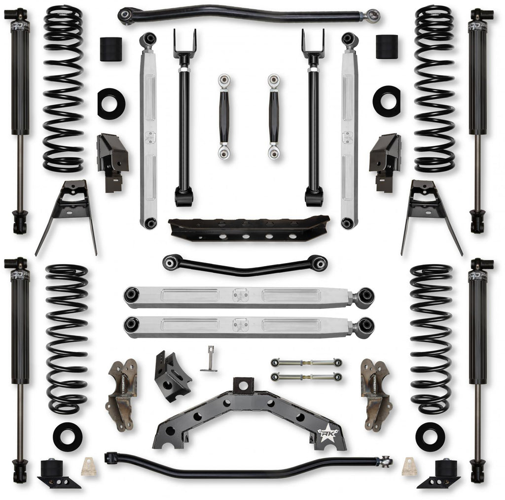 4.5 Inch T-REX Pro Elite No Limits Suspension System for Jeep Wrangler JLU 4XE Models With IFP Shocks Rock Krawler