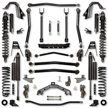 Load image into Gallery viewer, 4.5 Inch T-Rex Coilover w/ 6 Inch Rear Stretch No Limits Hybrid System For Jeep Wrangler JL Comp Stage 1 Rock Krawler