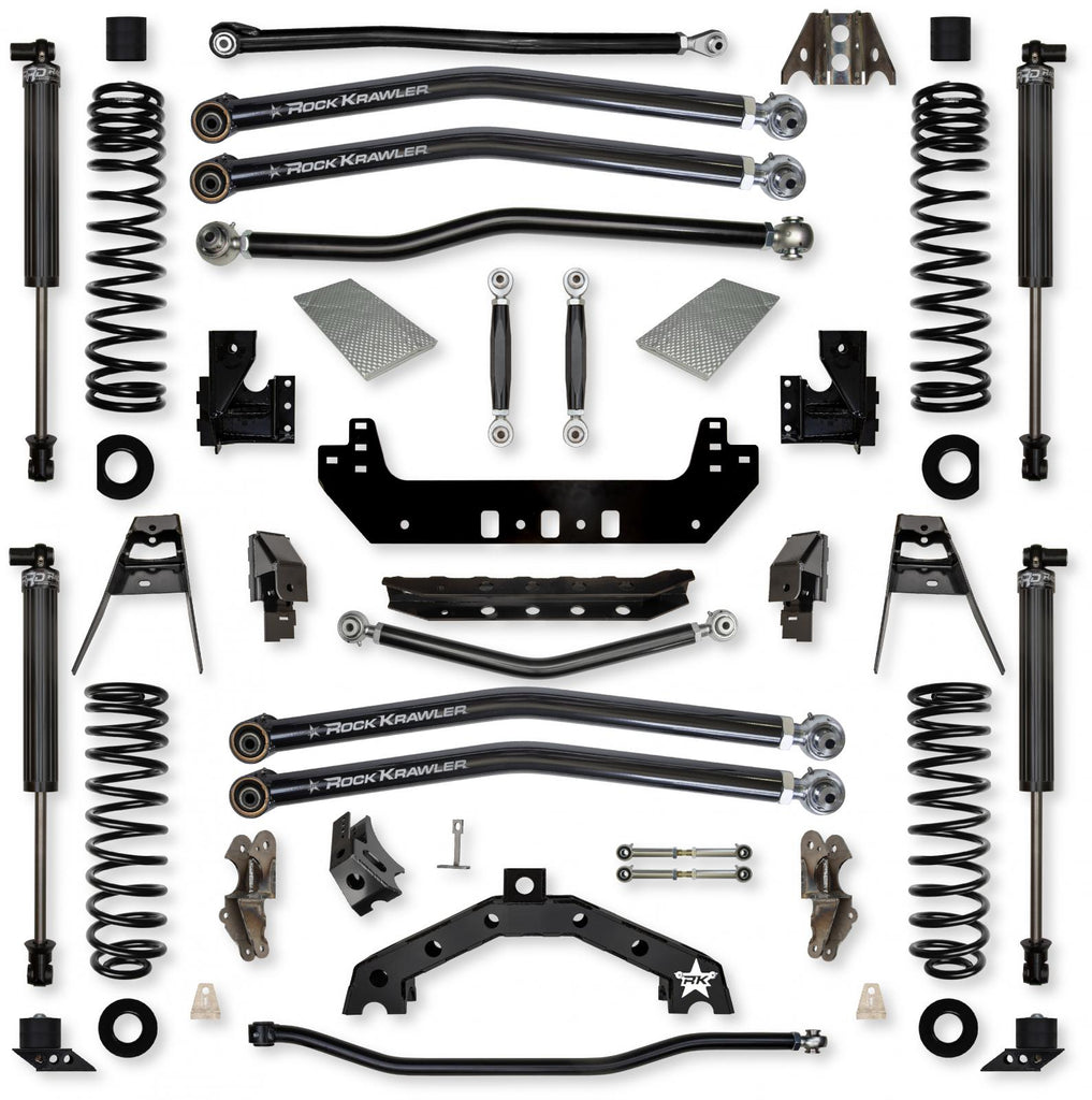 4.5 Inch X-Factor X2 No Limits Long-Arm Suspension System for Jeep Wrangler JLU 392 Models With IFP Shocks Rock Krawler