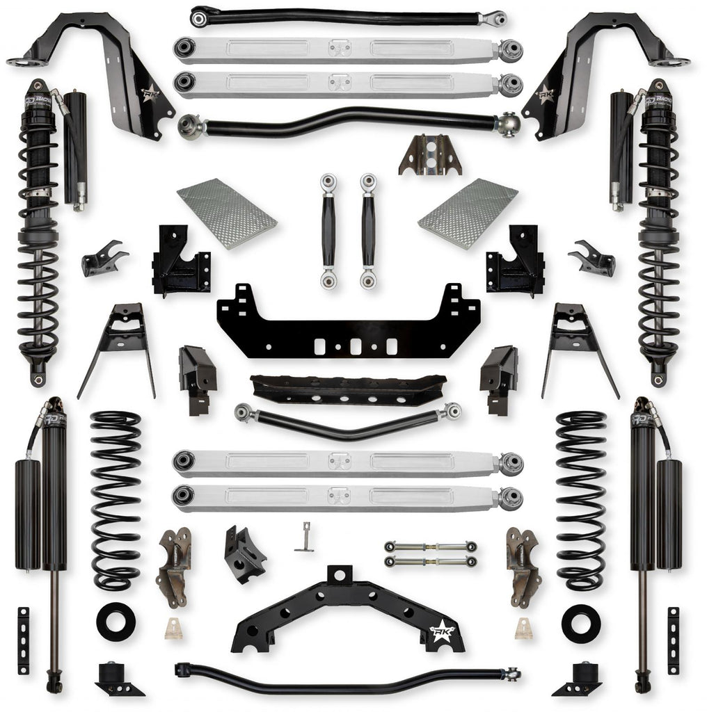 4.5 Inch X-Factor X2 Pro Elite Coilover No Limits Long-Arm Suspension System for Jeep Wrangler JLU Diesel Models Comp Stage 1 Rock Krawler
