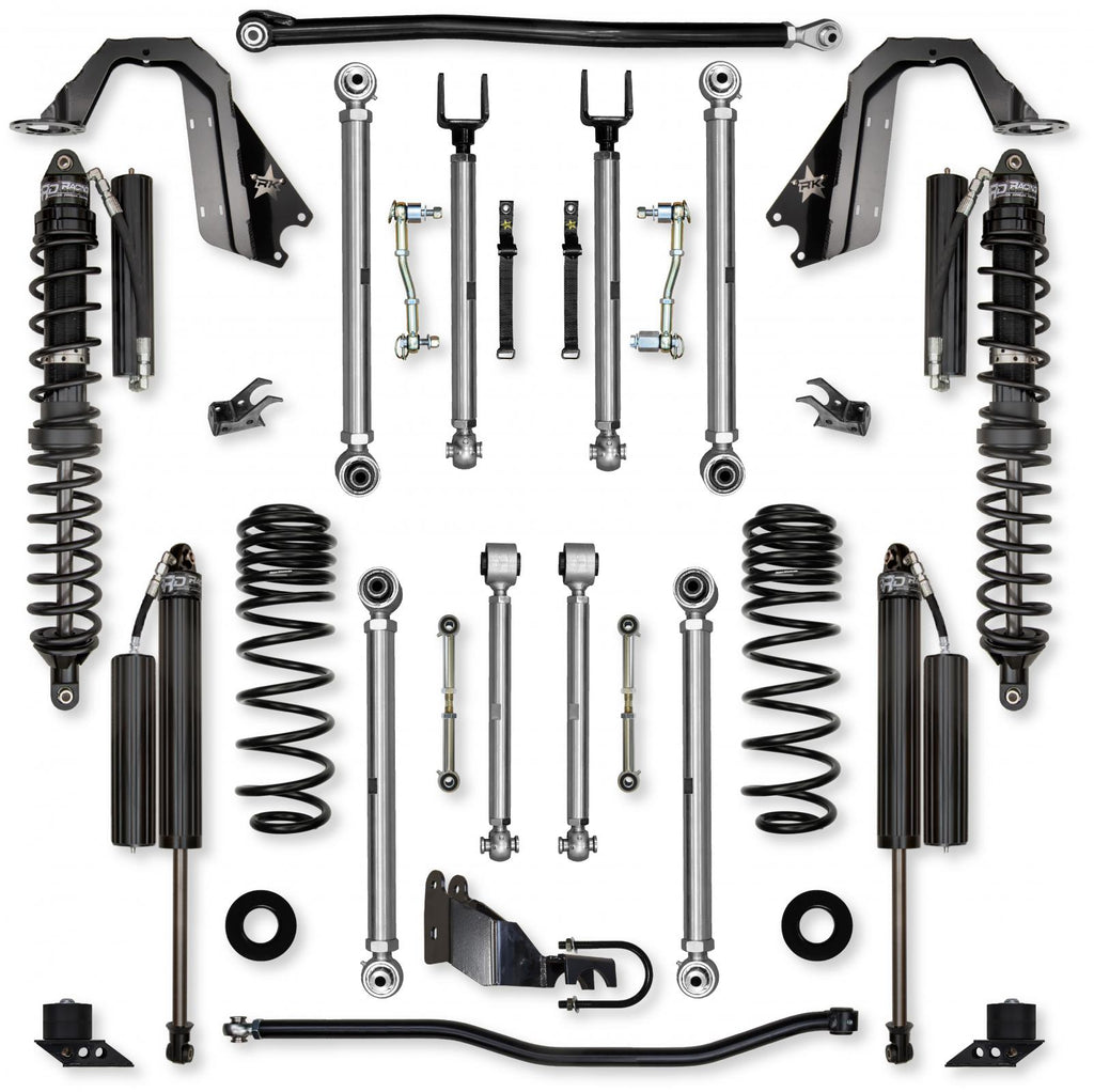 4.5 Inch X-Factor PRO Coilover Mid-Arm System for Jeep Wrangler JLU Diesel Models Comp Stage 1 Rock Krawler