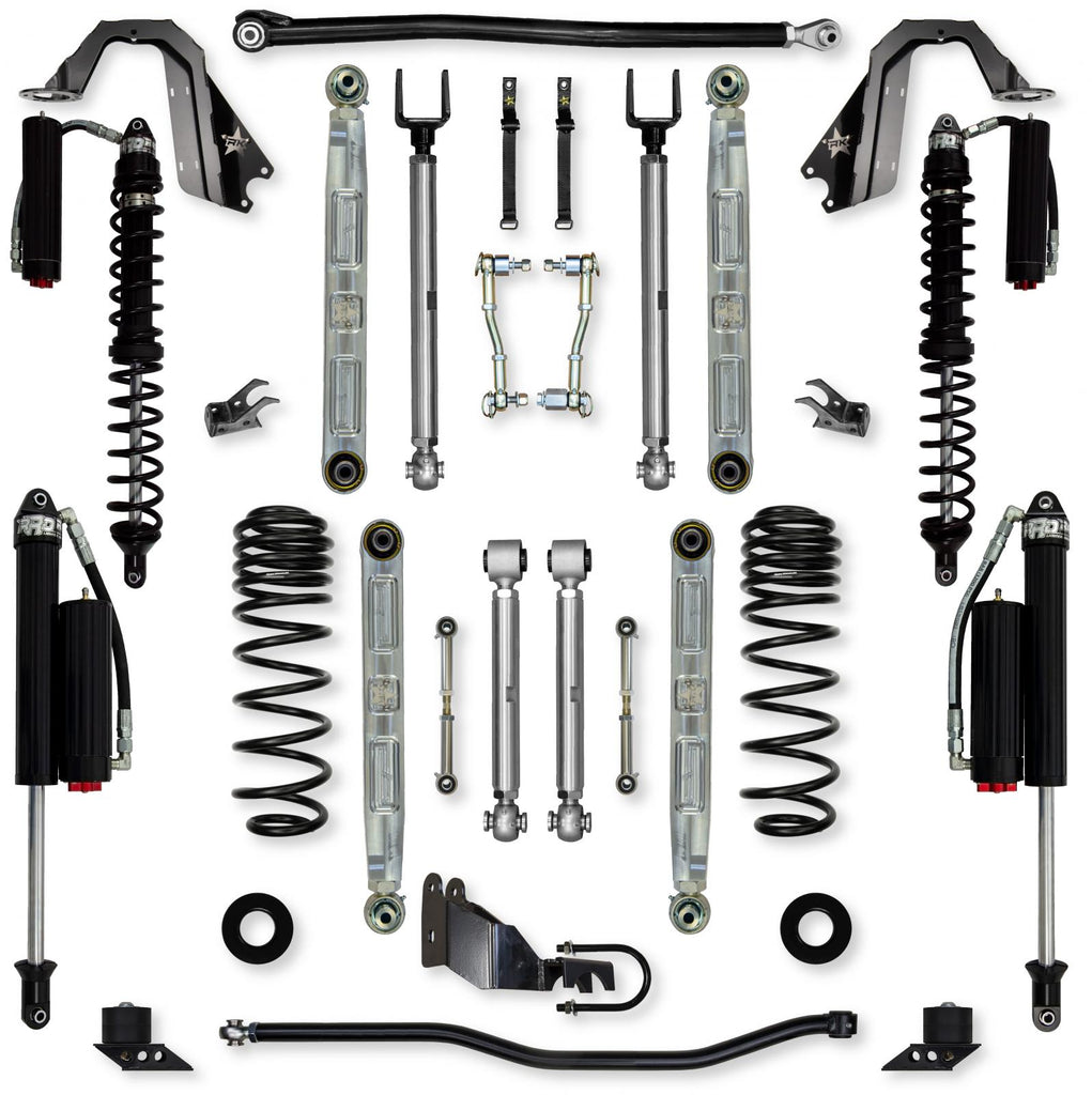 4.5 Inch X-Factor Pro Elite Coilover Mid-Arm System for Jeep Wrangler JLU Diesel Models Comp System Stage 2 Rock Krawler