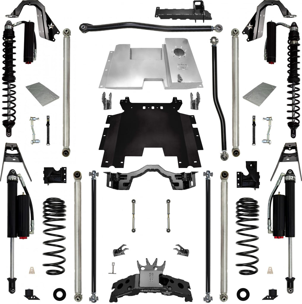 4.5 Inch Rockzilla Lite Coilover Long-Arm Suspension for Jeep Wrangler JLU Rock Krawler