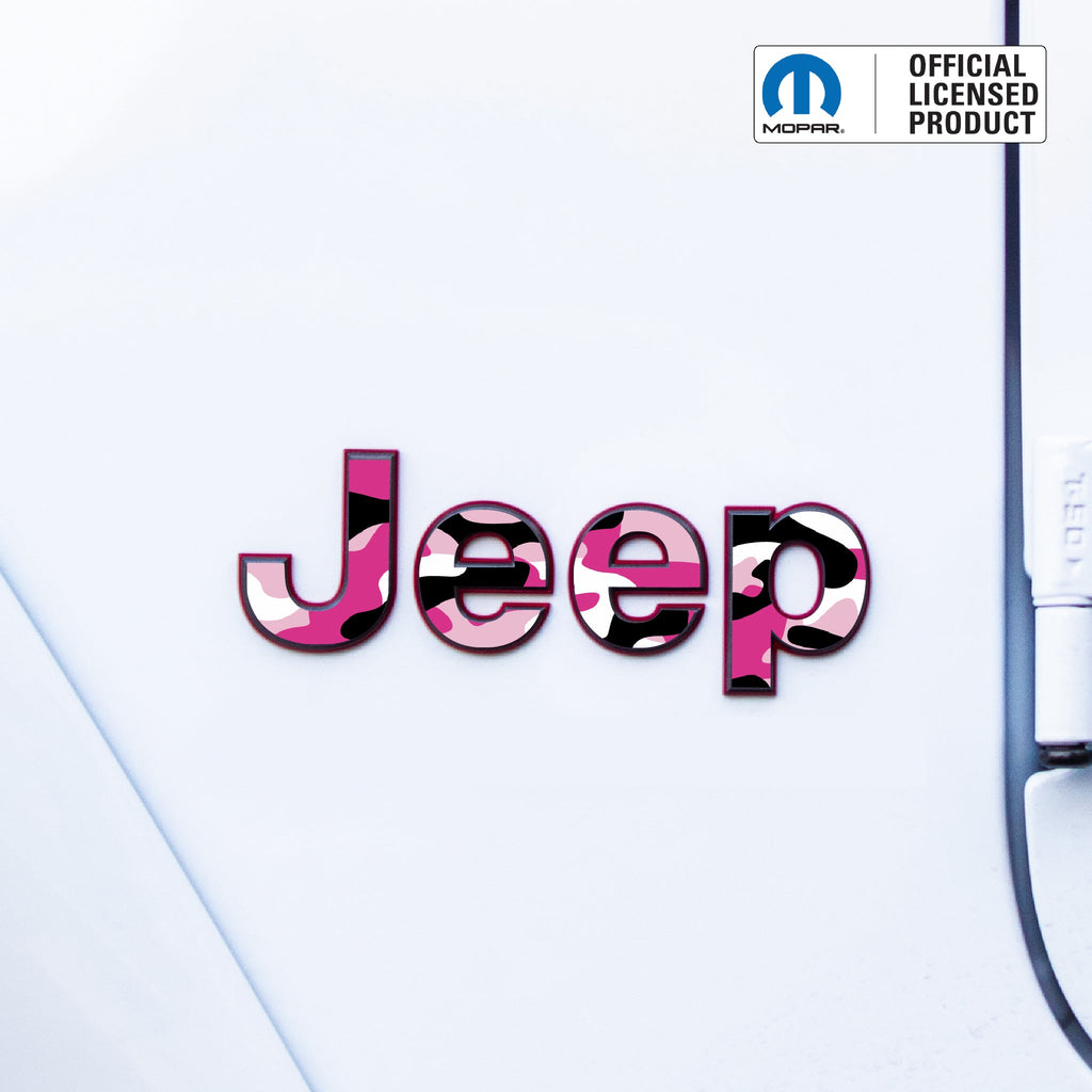 Jeep Emblem Overlay Decals – Camo Print | Fits Wrangler JL, JK, TJ & YJ