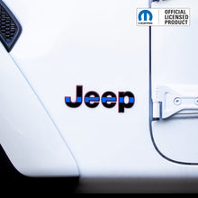Load image into Gallery viewer, Jeep Emblem Overlay Decals – American Flag Print | Fits Wrangler JL, JLU, JK, JKU, TJ, YJ