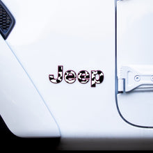 Load image into Gallery viewer, Jeep Emblem Overlay Decals – Animal Print Designs | Fits Wrangler JL, JK, TJ &amp; YJ