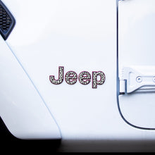Load image into Gallery viewer, Jeep Emblem Overlay Decals – Animal Print Designs | Fits Wrangler JL, JK, TJ &amp; YJ