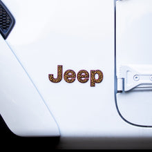Load image into Gallery viewer, Jeep Emblem Overlay Decals – Animal Print Designs | Fits Wrangler JL, JK, TJ &amp; YJ