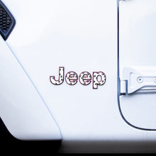 Load image into Gallery viewer, Jeep Emblem Overlay Decals – Animal Print Designs | Fits Wrangler JL, JK, TJ &amp; YJ