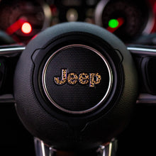 Load image into Gallery viewer, JEEP Steering Wheel Emblem Overlay Decal – Animal Print Designs