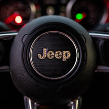 Load image into Gallery viewer, JEEP Steering Wheel Emblem Overlay Decal – Animal Print Designs