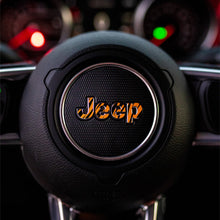 Load image into Gallery viewer, JEEP Steering Wheel Emblem Overlay Decal – Animal Print Designs