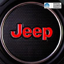 Load image into Gallery viewer, JEEP Steering Wheel Emblem Overlay Decal — 30+ Colors &amp; Designs (Flag, Topo, Animal, Solid)
