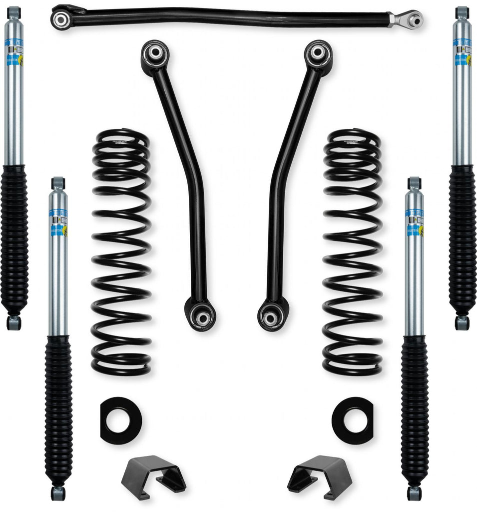 1.5 Inch Adventure Mid-Arm Suspension System for Jeep Gladiator JT Gas Models With Bilstein Shocks Rock Krawler