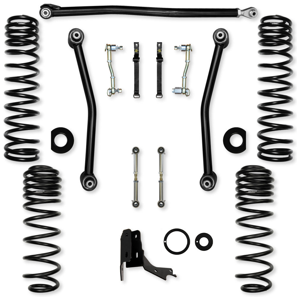 2.0 Inch Adventure Mid-Arm Suspension System for Jeep Gladiator JT Gas Models With No Shocks Rock Krawler
