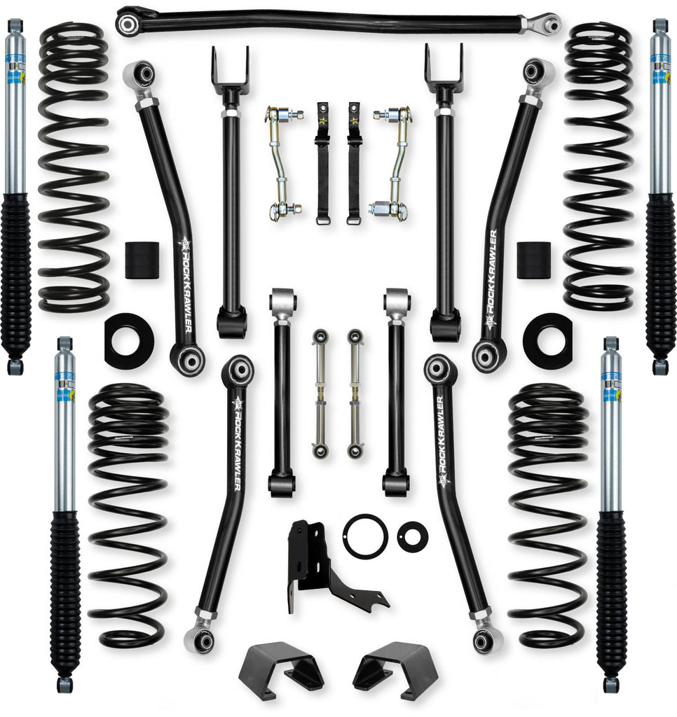2.0 Inch Adventure X Mid-Arm Suspension System for Jeep Gladiator JT Diesel Models With Bilstein Shocks Rock Krawler