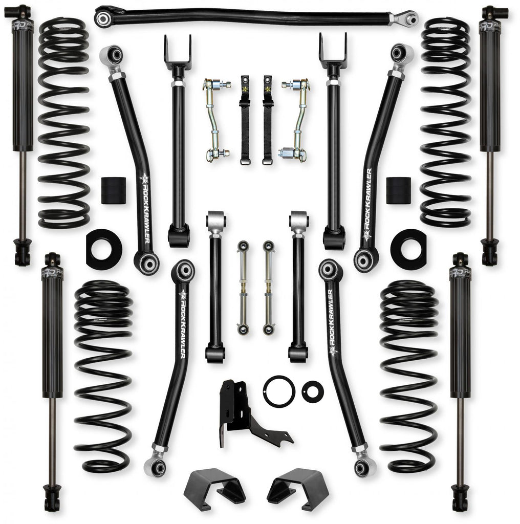 2.0 Inch Adventure X Mid-Arm Suspension System for Jeep Gladiator JT Gas Models With IFP Shocks Rock Krawler