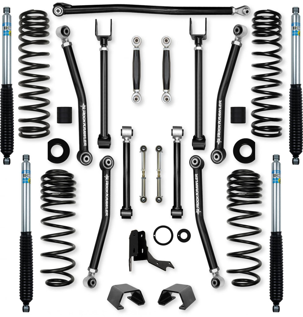 2.0 Inch Adventure X No Limits Mid-Arm Suspension System for Jeep Gladiator JT Gas Models With Bilstein Shocks Rock Krawler