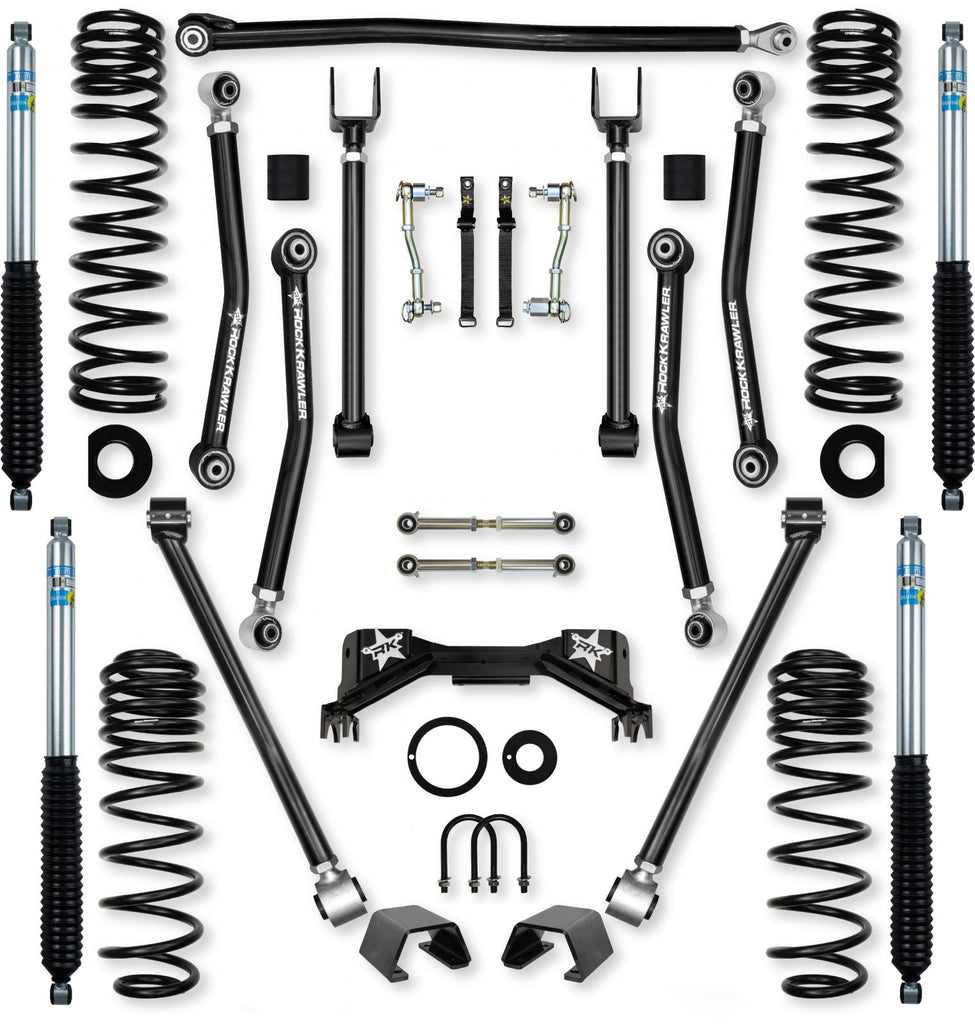 2.0 Inch Adventure X Pro Mid-Arm System for Jeep Gladiator JT Gas Models With Bilstein Shocks Rock Krawler