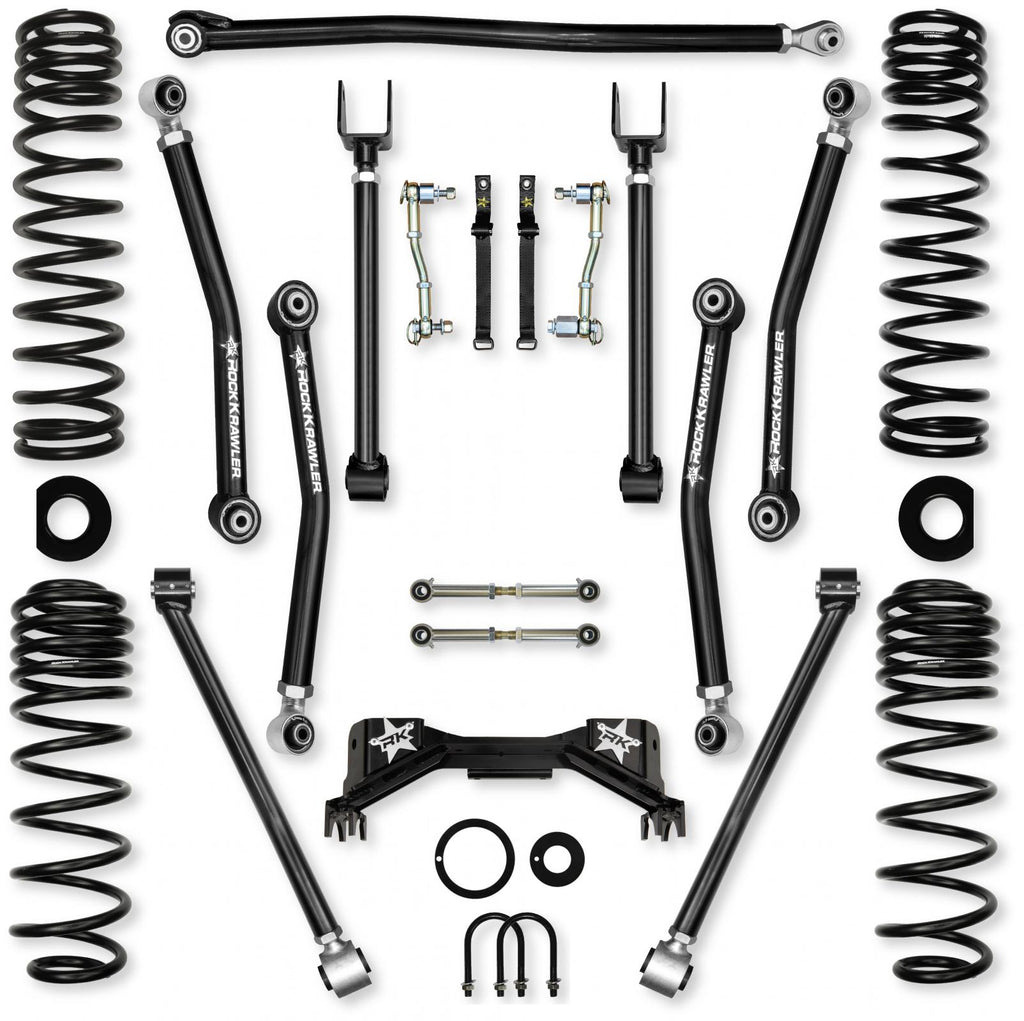 2.0 Inch Adventure X Pro Mid-Arm System for Jeep Gladiator JT Gas Models With No Shocks Rock Krawler