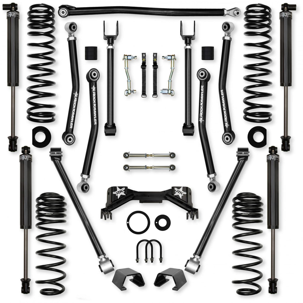 2.0 Inch Adventure X Pro Mid-Arm System for Jeep Gladiator JT Gas Models With IFP Shocks Rock Krawler