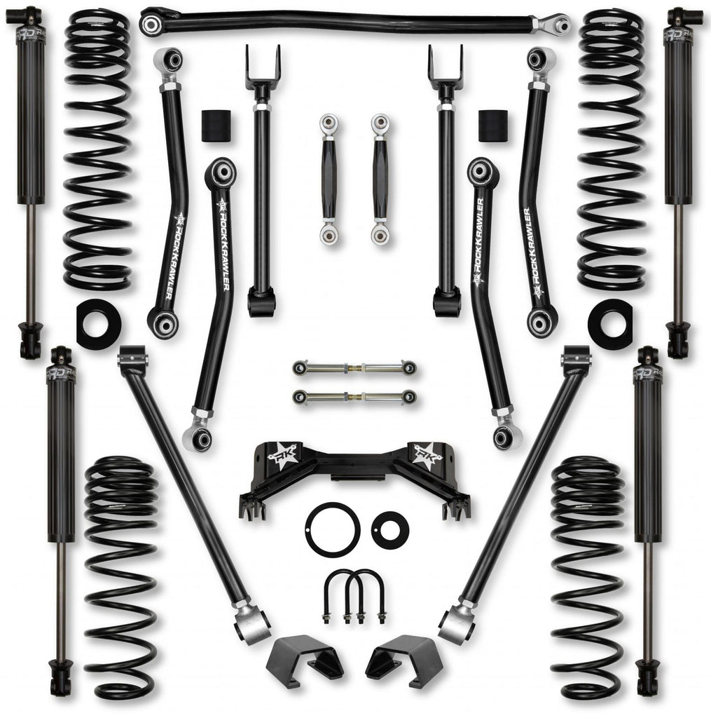 2.0 Inch Adventure X Pro No Limits Mid-Arm System for Jeep Gladiator JT Gas Models With IFP Shocks Rock Krawler