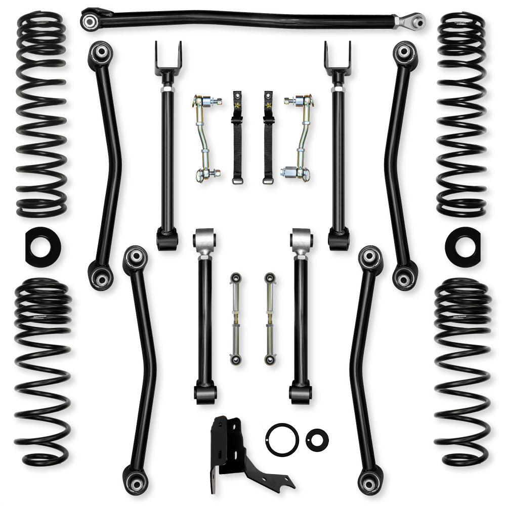 2.0 Inch Ultimate Adventure Mid-Arm Suspension System for Jeep Gladiator JT Gas Models With No Shocks Rock Krawler