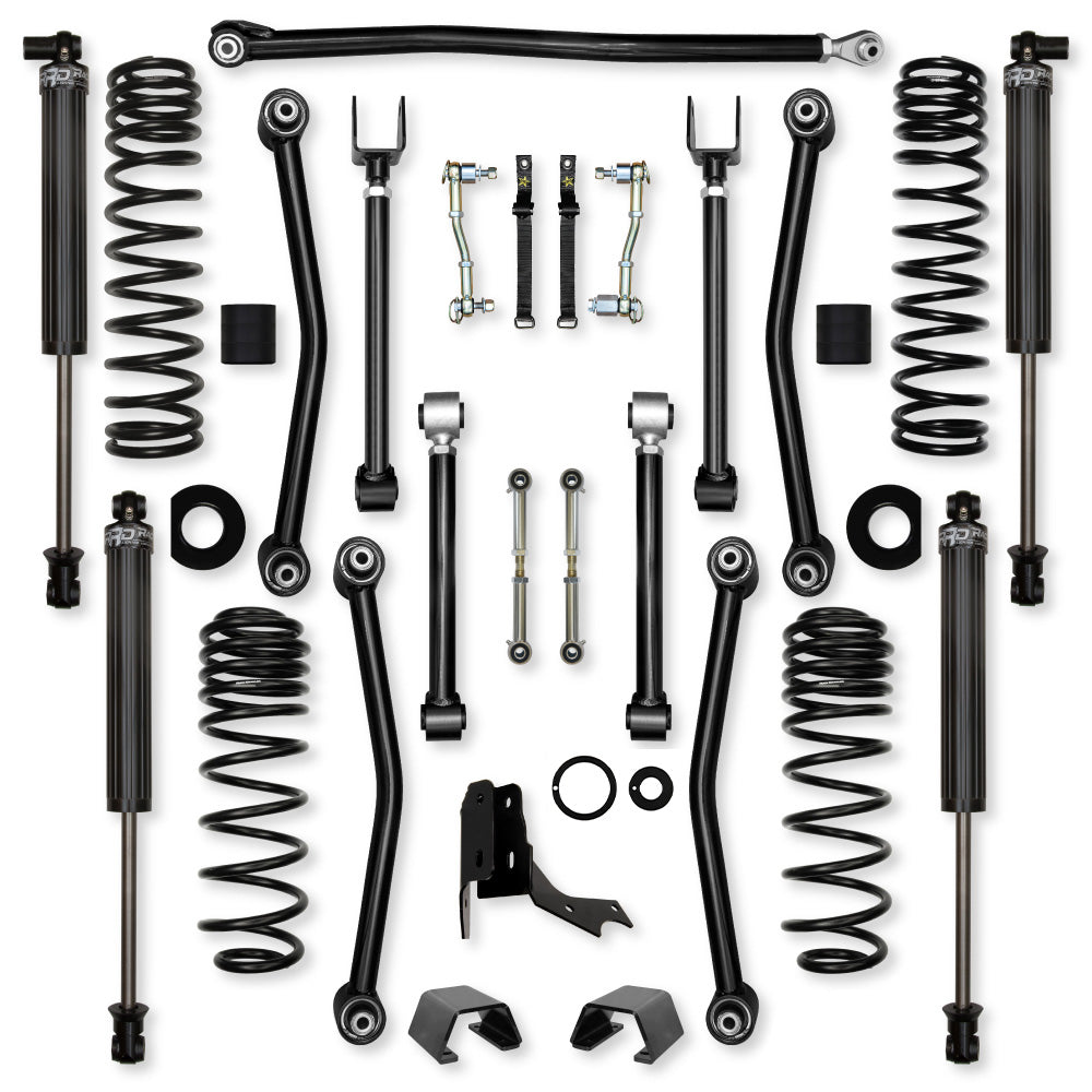 2.0 Inch Ultimate Adventure Mid-Arm Suspension System for Jeep Gladiator JT Gas Models With IFP Shocks Rock Krawler